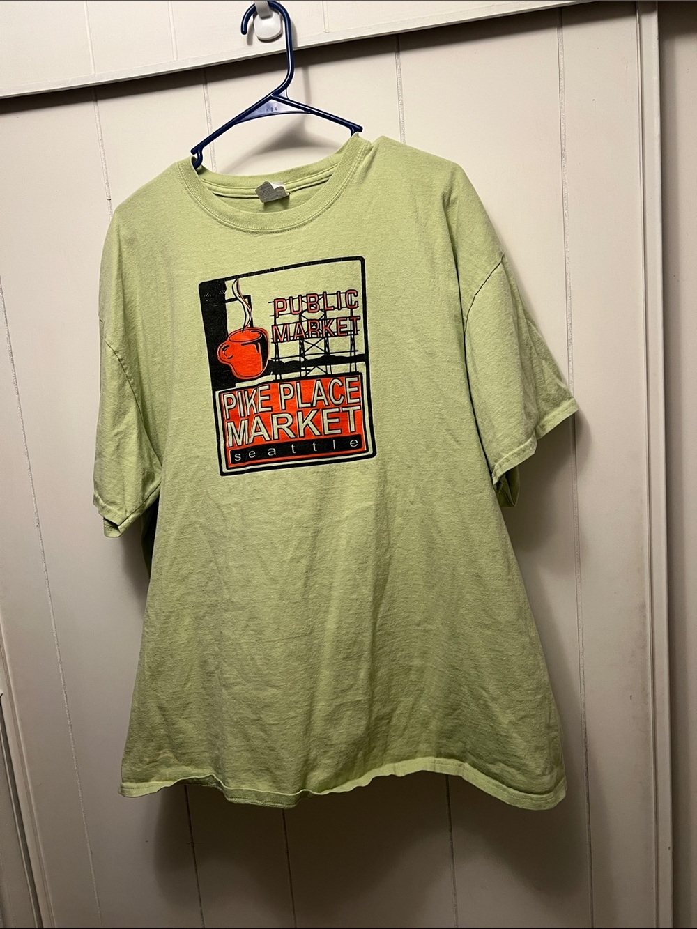 Pike Place Market Graphic Tee - Light Green 2XL T-Shirt